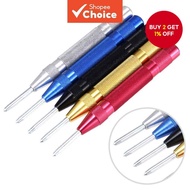 1pc Automatic Center Punch For Metal, Strong Spring Loaded Center Punch Tool, Adjustable Auto Center