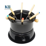 Chocolate Fondue Maker Set Multifunction Carbon Steel Ice Cream Chocolate Cheese Hot Pot Melting Pot Fondue Set