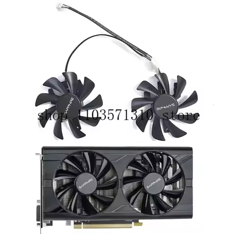 Original 85MM 4PIN FD9015U12D T 129215 SU GPU fan suitable for Sapphire RX580 2048SP 8G D5 Platinum 