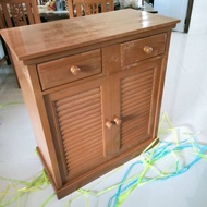 CPG ตู้รองเท้าไม้สัก 43x80 สูง 90CM. ชั้นวางรองเท้า ตู้เก็บของ ตู้เก็บของในครัว ตู้วางทีวี ตู้เอนกปร