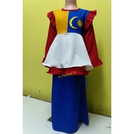 Baju Kurung Peplum Budak Perempuan Modern 2-12Tahun Baju