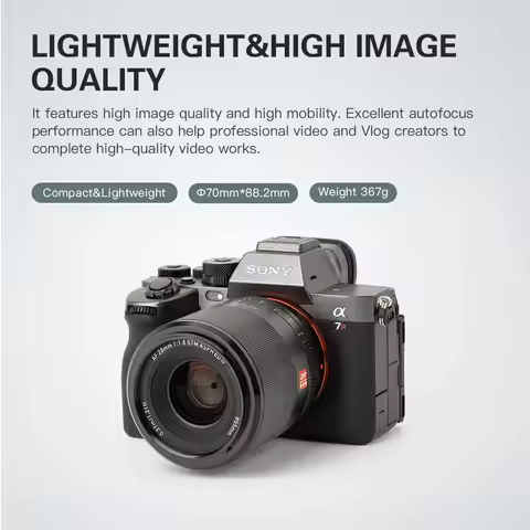 Viltrox 28mm F1.8 Camera Lens Full Frame Auto Focus Wide Angle Lens For Sony A7 A7S A7R A7C A7II A7S