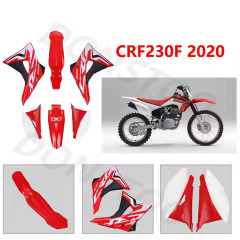 CRF 230F Plastic Kit Front Rear Fender Rad Shrouds Side Panels Spoiler Side Panels Full Body Fairing