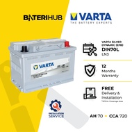 [Installation Provided] Bateri Kereta DIN70L LN3 Varta Silver Dynamic EFB | Car Battery BateriHub