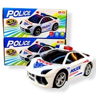 Mainan Kereta Polis Lampu Bunyi Sire/Police Car Toys Siren Sound/炫光电动警察车