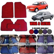 PROTON WIRA / SATRIA CARPET 5pcs(set) For Proton Wira & Satria Thai Style Carpet Floor Car Mat Check