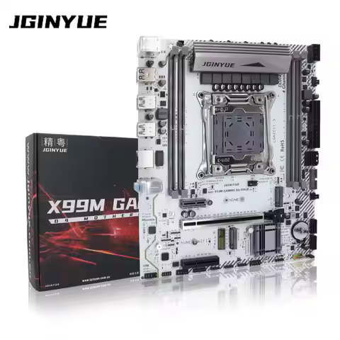 JGINYUE X99 Motherboard LGA 2011-3 Support Xeon E5 V3 V4 CPU and DDR4 RAM Memory M.2 NVME SATA WIFI 