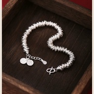 925 Silver Jewelry Happy 925 Silver Bracelet Female Fashion Handmade Tangling 925 Silver Bracelet Li