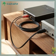 TAMAKO Sound Adapter Cable, 1.5m/4.9ft Strong Grip 5 Pin DIN Female to 2 for RCA Male, Durable Profe