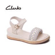 Clarks รองเท้าลำลองผู้หญิง JEMSA STRAP รองเท้าแตะหนังฤดูร้อนสำหรับผู้หญิงที่สะดวกสบาย 2615847633