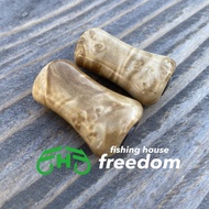 [FHF/fishing house freedom] Wood Handle Knob Paddle Type 2 Camphor Burl (1 piece) F-25