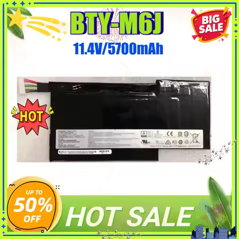 BTY-M6J Laptop Battery for MSI GS63 GF75 GS73 GF63 GS63VR GS73VR MS-16K3 TY-M6K MS-16K2 MS-16K3 MS 6