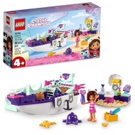 LEGO 10786 Gabbys Dollhouse Gabby & Meerkat Ship & Spa Boat Set with Beauty Salon Dollhouse Figures