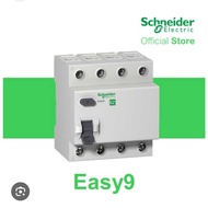 Schneider Electric Easy9 RCCB 4P 25A 10mA-40A 100mA-40A 300mA-63A 30mA-63A 100mA-63A 300mA-AC-400V