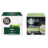 Nescafe Dolce Gusto Exclusive Capsule, 16 Cups of Uji Matcha + Nestle Starbucks Matcha Latte, Nescafe Dolce Gusto Exclusive Capsule, 12 Pods and Capsules