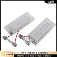 【cash】2Pcs White LED Number License Plate Light Lamp 18 SMD 3528 for E53 X5 1999-2003 E83 X3 03-10