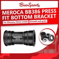 Meroca BB386 Press Fit Bottom Bracket | Bike Sealed Bearing BB 24mm