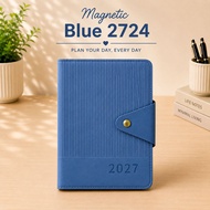 VCR 2027 Magnetic / Button Lock Daily Diary Planner A5 Size Office Planner Office Year Organizer Sta