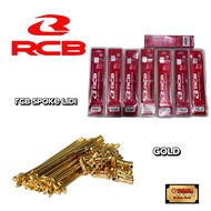 RCB SPOKE GOLD ALLOY LIDI RACING BOY [GOLD] RACING BOY SPOKES AND NIPPLES 172 184 157 168 161 180 15