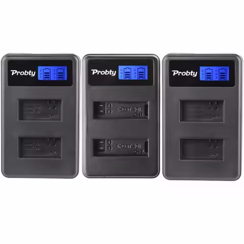 PROBTY HERO3 HERO4 HERO5 Battery charger LCD Camera dual Charger for gopro hero3 hero4 hero5