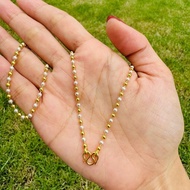 Necklace With 2 Kings Sand Pattern Weight 2 Salung Silver Plated 24k Plating Female