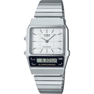 Casio Men's Wrist Watch AQ-800E-7A, White, Vintage