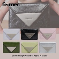 [fennec] Crinkle Triangle Accordion Wallet (6 colors)