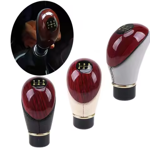 Durable Gear Stick Manual 5 Speed Wooden Gear Stick Knob Lever Gear Knob Manual Gear Lever Car Shift