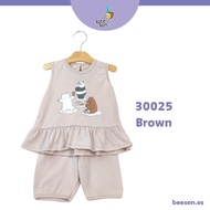 We Bare Bears 0-18M Set Baju Bayi / Baby Newborn Basic Knit Suit Set Long Sleeves & Pants 30025 3002