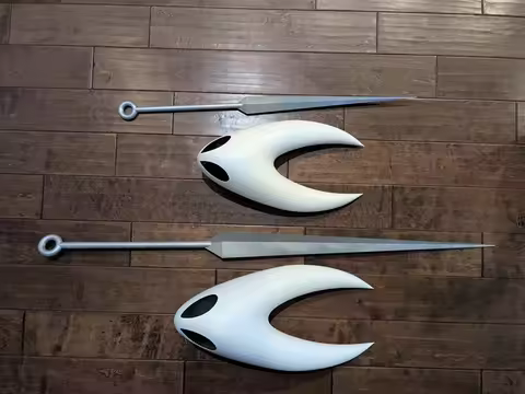 Mask And Sword For Game Hollow Knight Silksong Hornet Cosplay Adult 3d Print White Full Face Helmet 