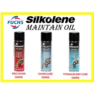 FUCHS SILKOLENE PRO CHAIN 500ML / TITANIUM DRY LUBE 500ML / CHAIN LUBE 500ML / MAINTAIN MOTORCYCLE O