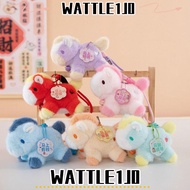 WATTLE1J0 Mini Horse Pendant, Lifelike Animal Simulation Stuffed Horse Pendant Keychain, Functional 