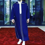 Jubah Muslim Lelaki Kasual Fesyen Ramadan Timur Tengah Arab 2022/2022 New Hot Sale Arabian Middle East Ramadan Fashion Casual Men's Muslim Robes