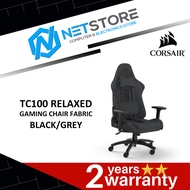 CORSAIR TC100 RELAXED GAMING CHAIR FABRIC BLACK/GREY - CF-9010052-WW