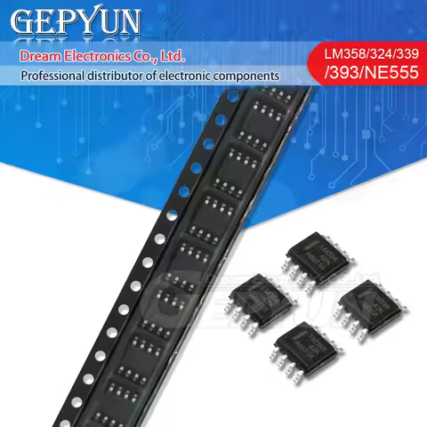 50PCS LM358 LM393 LM339 LM324 NE555 NE5532 SOP SMD LM258 LM2901 LM2902 LM2903 LM2904 LM311 LM386 Amp