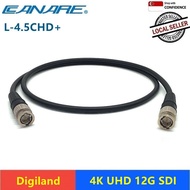 4K UHD 12G SDI cable 75 Ohm UHDTV-SDI original Canare BNC connector(3m-50m)