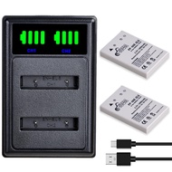 EN-EL5 Battery and LED Dual Charger for Nikon CoolPix P530, P520, P510, P100, P500, P90, P80, P5100,