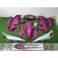 HLD HONDA WAVE125S COVER SET PINK SILVER WITH THAI STICKER