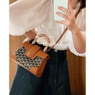 Goyard Exclusive Goyard Goyard mini Saigon Soft Leather Saigon Bag Handbag Messenger Bag Female Bag 