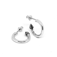 Chrome Hearts Sterling Silver 925 Jewelry Earrings Plain Single Hoop Earring Code:CED021