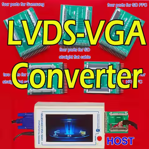 TKDMR New TV160 Full HD LVDS Turn VGA (LED/LCD)TV Mainboard Tester Tools Converter (Display Version)