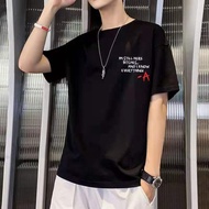 Oversize cotton t-shirt with loose form 6658