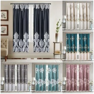 Lifestyle Momoko 🔥 Langsir Tingkap 2in1 Function【Hook & Rod】Langsir Pintu  Curtain Semi Blackout✨