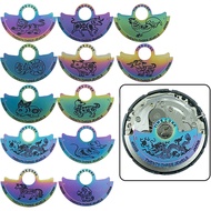 Colorful Zodiac Pattern NH35 to 4R35B Automatic Hammer Rotor Patch for Seiko NH35 Movement