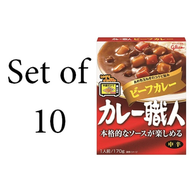 【10入組】Glico 咖哩職人 中辣牛肉咖哩