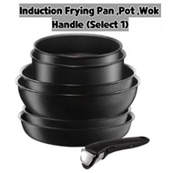 [Tefal] Magic Hands Induction Black Frying Pan Pot Wok Handle (select one)
