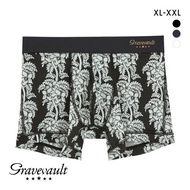 Gravevault aloha mens low rise boxer briefs (Made in Japan, Size XL-XXL)(483052482XL)(Direct from Ja