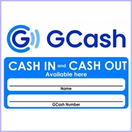 ⊕ ❂ Gcash Signage - Cash in / Cash out