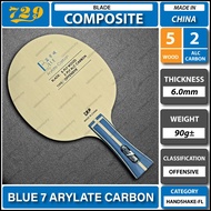 Friendship 729 Blue 7 Carbon Composite Table Tennis Blade Bat Paddle Racket Ping Pong Handshake-FL