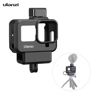 Ulanzi G8-9 Plastic Cage Case Vlogging Protection Frame with Microphone Cold Shoe Mount and Lens Fil